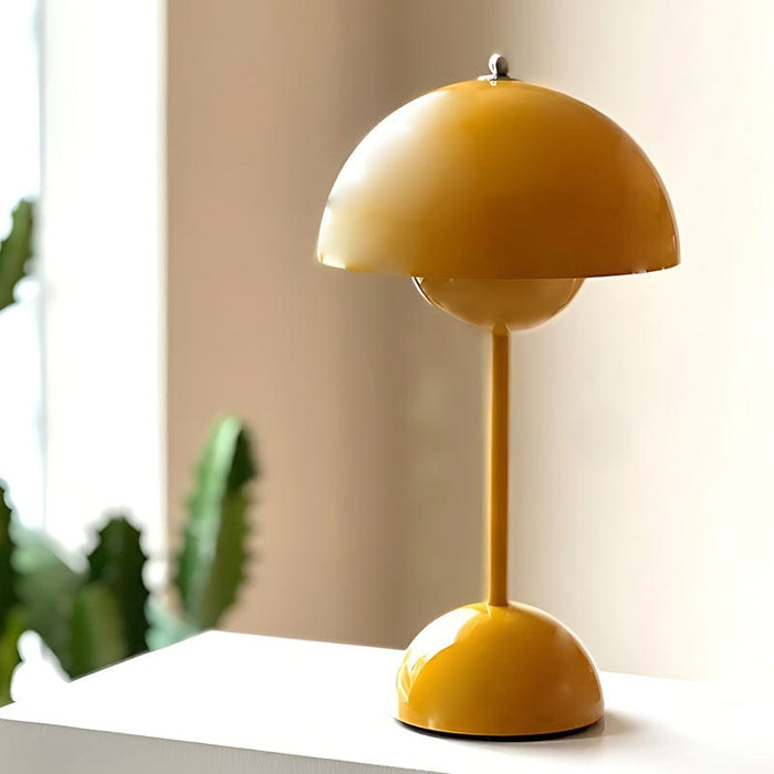 Iron Rechargeable Portable Flowerpot VP3 Table Lamp Touch Dimming Flower Bud Bedside Lamp