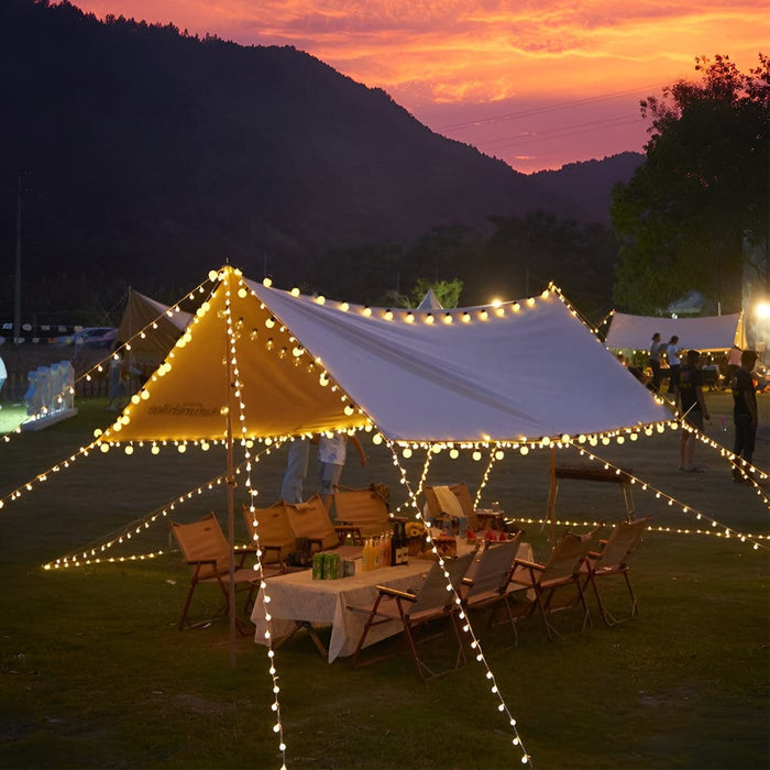 LED Solar Powered Outdoor String Lights Camping Decor