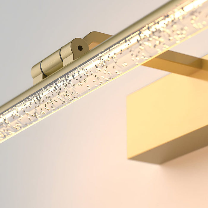 Long Acrylic Bubbles Bar Rotatable Dimmable LED Bath Vanity Light