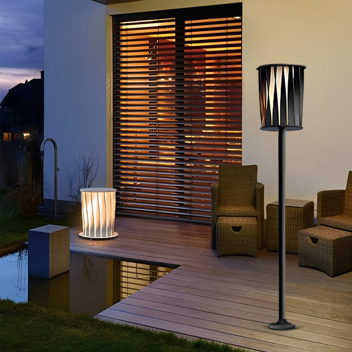 Ip65 Stainless Steel Floor Lamp with LED Outdoor Waterproof Standing Lamp