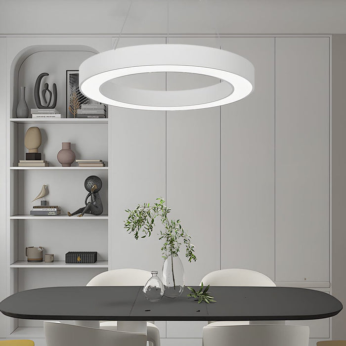 Dia 15'' Ring LED Office Chandelier Light Hanging Ceiling Lighting
