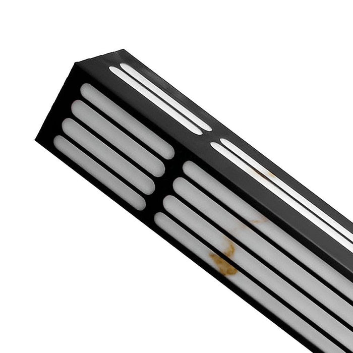 31.5 In. Long Strip Rectangular Waterproof Black Outdoor Wall Lamp