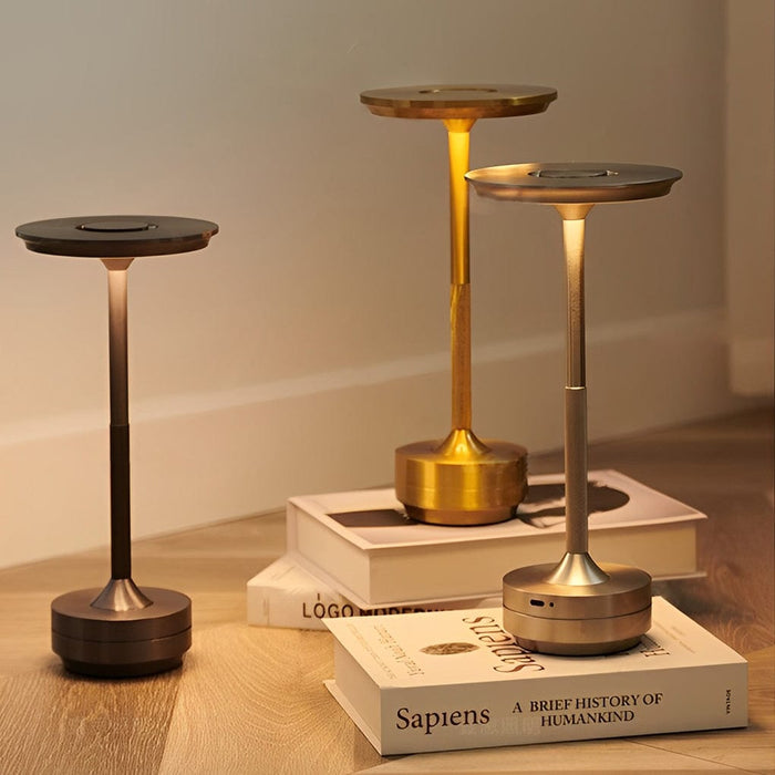 Portable Cordless Table Lamp with Touch Dimmable Rechargeable Night Light