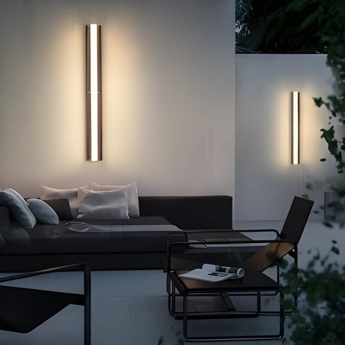 Solar Modern Sconce LED Wall Lamp Outdoor Wall Lights Waterproof Strip Garden Lights