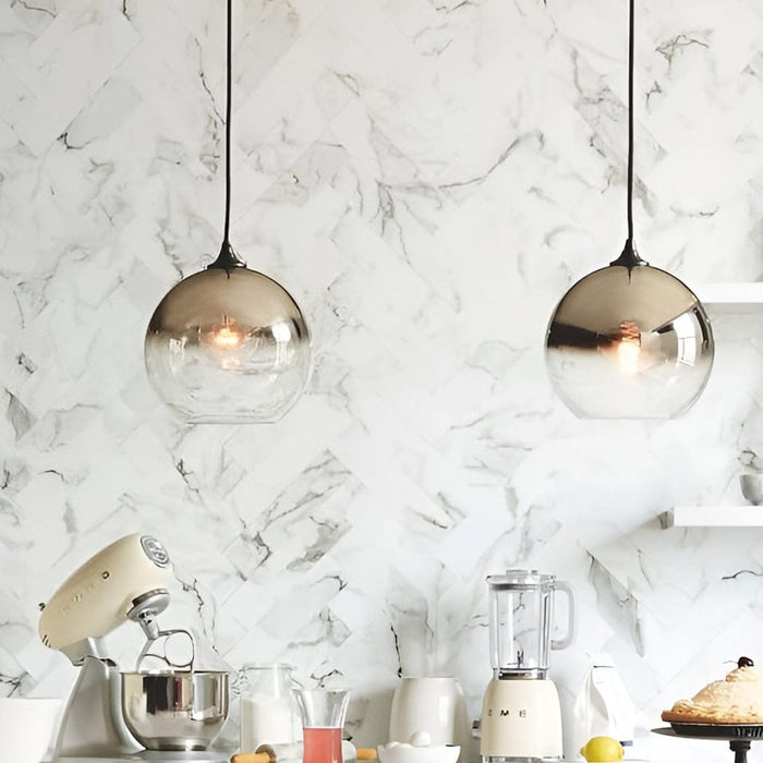 Globe Design Industrial Pendant Lighting Modern Glass LED Kitchen Lighting Dining Room Lighting Ceiling Light