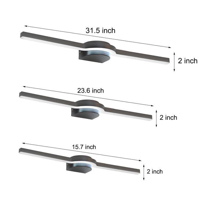 Modern LED Vanity Lights - 1-Light Bath Bar in 16''/23''/31'' Length