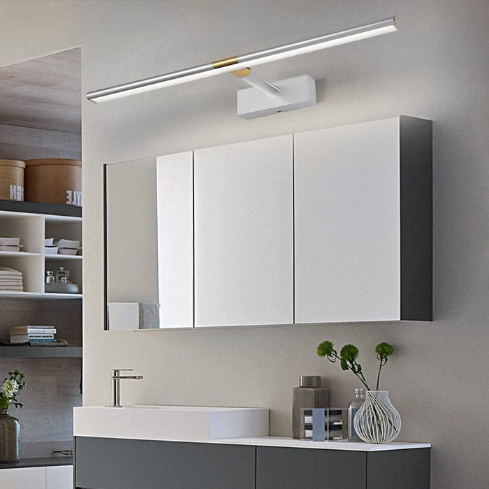 1-Light Retractable Long Strip LED Vanity Lights Bathroom Lighting