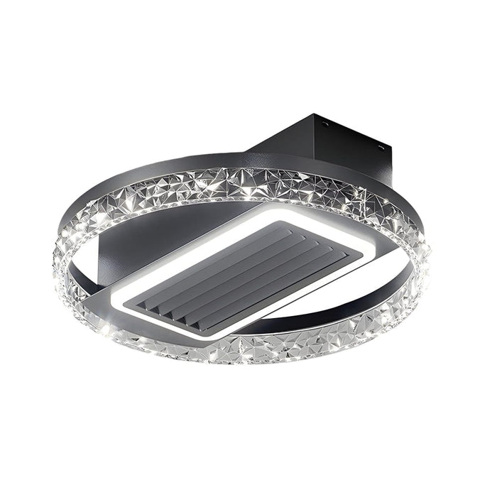 19.7 In. Nordic 6 Speeds Bladeless Ceiling Fan with LED Light. Remote Control