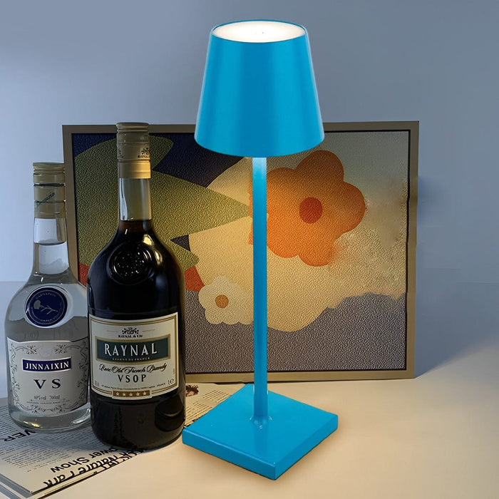 Aluminum Rechargeable Portable Touch-Control Table Lamp LED Stepless Dimming Desk Light