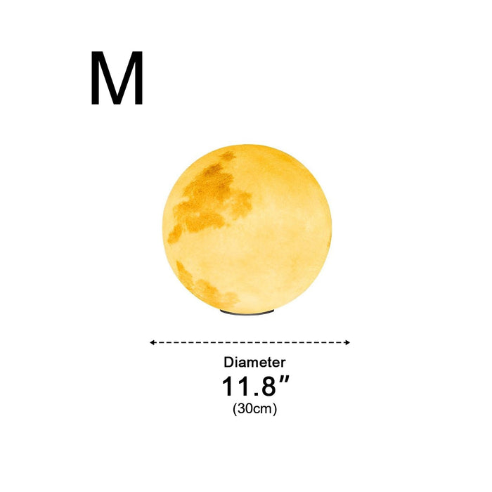 Moon Globe Post Light - Outdoor LED Fence Pillar Lamp, Solar/Hardwired