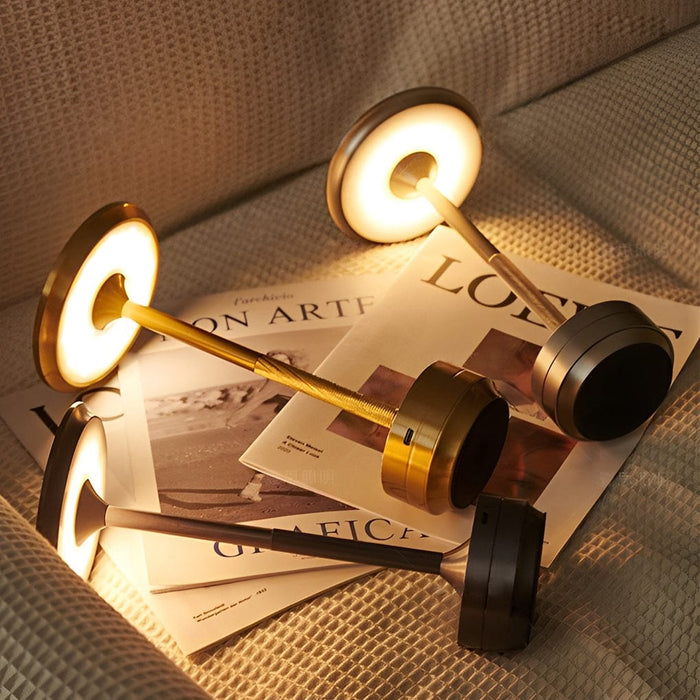 Portable Cordless Table Lamp with Touch Dimmable Rechargeable Night Light