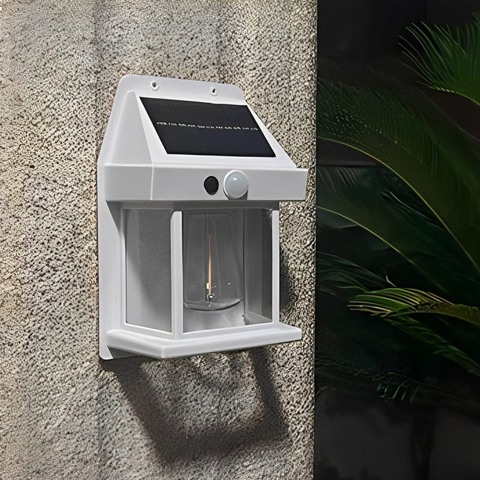 Waterproof Tungsten Bulb Intelligent Three Modes Modern Solar Wall Lights
