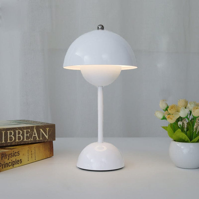 Iron Rechargeable Portable Flowerpot VP3 Table Lamp Touch Dimming Flower Bud Bedside Lamp