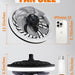 12 in. Light Socket Fan, Socket Fan Light, Remote Ceiling Fan with Light, Dimmable LED Bedroom Ceiling Fans, Kitchen Ceiling Fans with Lights-4-ErisView