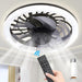 12 in. Light Socket Fan, Socket Fan Light, Remote Ceiling Fan with Light, Dimmable LED Bedroom Ceiling Fans, Kitchen Ceiling Fans with Lights-1-ErisView