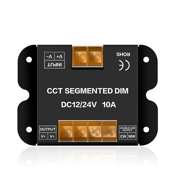 LED Dimmer Wall Switch, 12/24V 10A Brightness Control for Indoor Flexible Linear Lighting