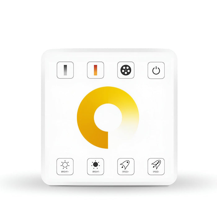 LED Dimmer Wall Switch, 12/24V 10A Brightness Control for Indoor Flexible Linear Lighting