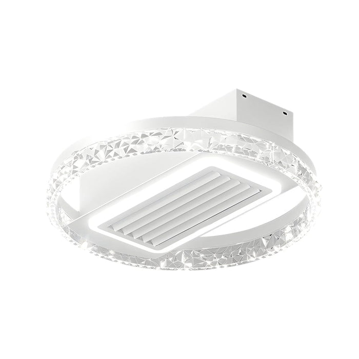 19.7 In. Nordic 6 Speeds Bladeless Ceiling Fan with LED Light. Remote Control