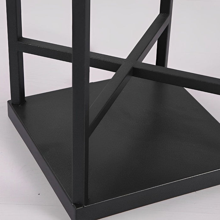 Lantern Design Waterproof LED Modern Solar Outdoor Floor Lamp Standing Lamp