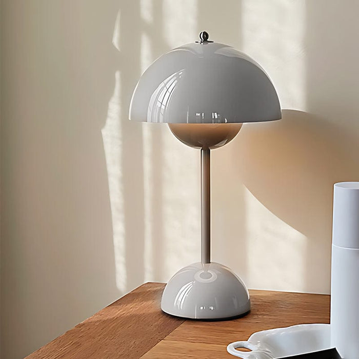Iron Rechargeable Portable Flowerpot VP3 Table Lamp Touch Dimming Flower Bud Bedside Lamp