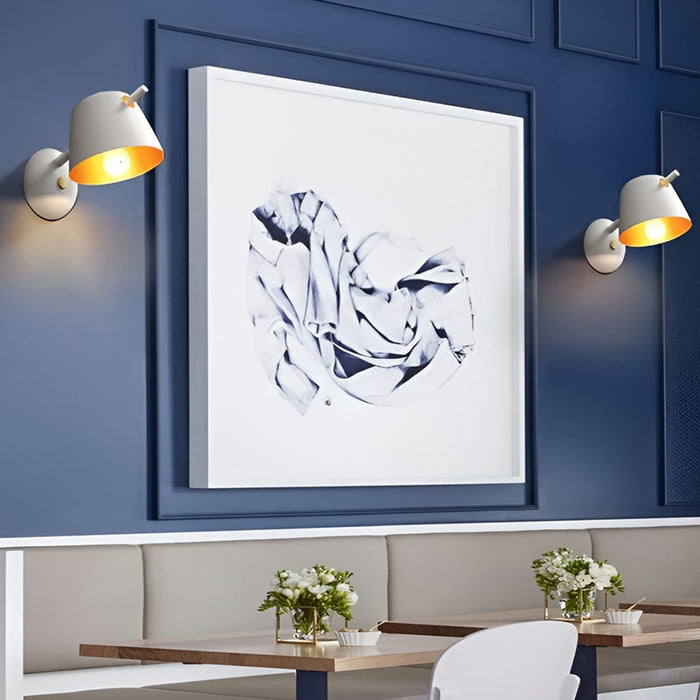 Unique Matte Metal Nordic Plug in Wall Sconce Lighting Wall Light Fixture