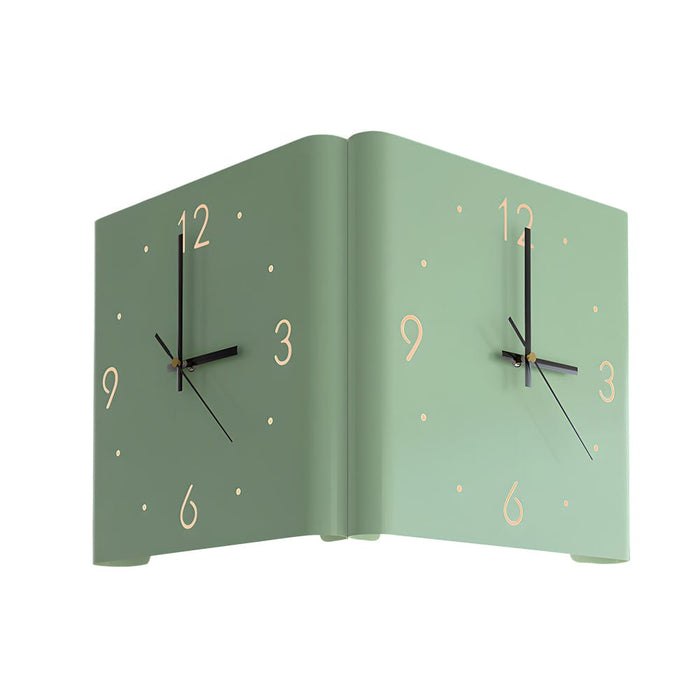 Mute USB Motion Sensor LED Foldable Double Sided Corner Wall Clock