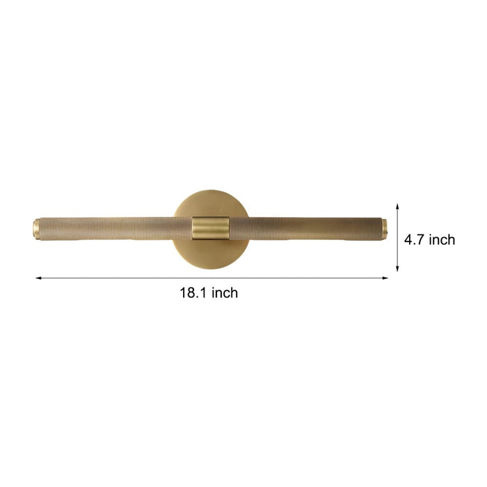 Modern LED Vanity Light Fixture with Gold/Chrome/Black Nickel Finish