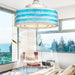 12 in. Ocean Waves Design Caged Coastal Ceiling Fans with Dimmable Light and Remote Control, Semi-Flush Mount Ceiling Fan for Bedroom Kitchen, Gazebo Fan-ErisView-07