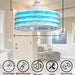 12 in. Ocean Waves Design Caged Coastal Ceiling Fans with Dimmable Light and Remote Control, Semi-Flush Mount Ceiling Fan for Bedroom Kitchen, Gazebo Fan-ErisView-08