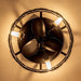 13 in. Bowl-Shaped Modern Flush Mount Ceiling Fan with Light Remote Control Reversible Blades Crystal Shade-ErisView