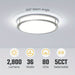 13 in. Set of 2 LED Flush Mount Ceiling Light ,Modern Dimmable Ceiling Lamp Ceiling Light for Bedroom Kitchen Hallway-ErisView