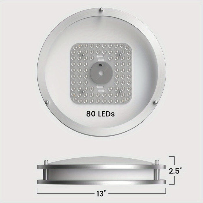 13 in. Set of 2 LED Flush Mount Ceiling Light ,Modern Dimmable Ceiling Lamp Ceiling Light for Bedroom Kitchen Hallway-ErisView