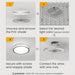 13 in. Set of 2 LED Flush Mount Ceiling Light ,Modern Dimmable Ceiling Lamp Ceiling Light for Bedroom Kitchen Hallway-ErisView
