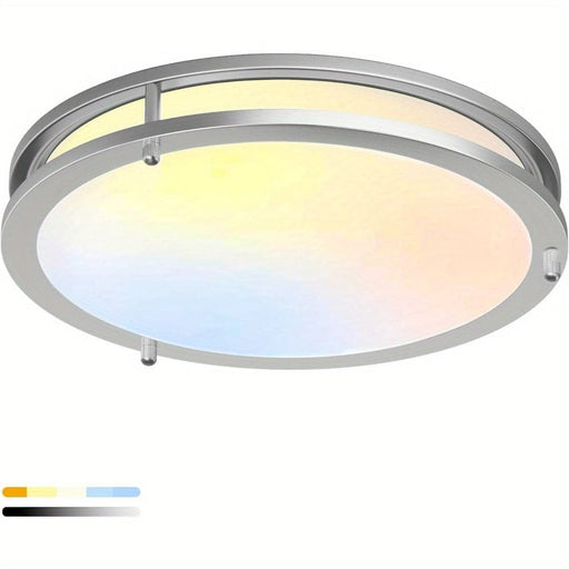 13 in. Set of 2 LED Flush Mount Ceiling Light ,Modern Dimmable Ceiling Lamp Ceiling Light for Bedroom Kitchen Hallway-ErisView