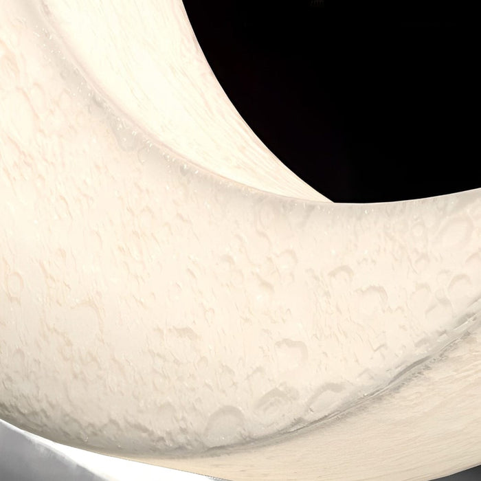 Resin Moon Chaise Longue Recliner Decor LED Modern Outdoor Floor Lamp