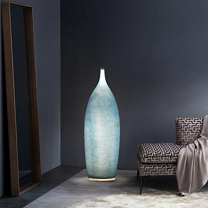 Resin Artdesign Tank Out Outdoor Floor Lamp Outdoor Flower Vases Standing Lamp