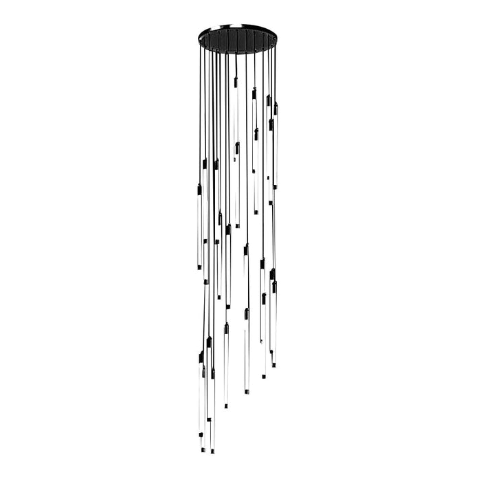 Spiral Creative Long Strip LED Modern Duplex Staircase Chandelier Light