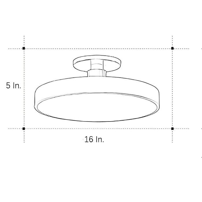 Thick Circular LED Nordic Flush Mount Lighting Ceiling Lights Pendant Light