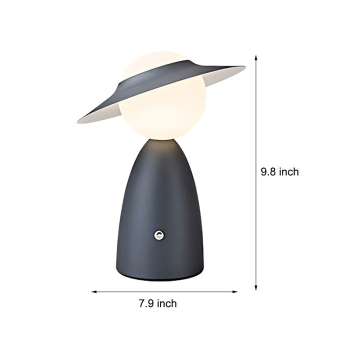 Nordic Touch Control Iron Rechargeable Bonbon Disc Table Lamp