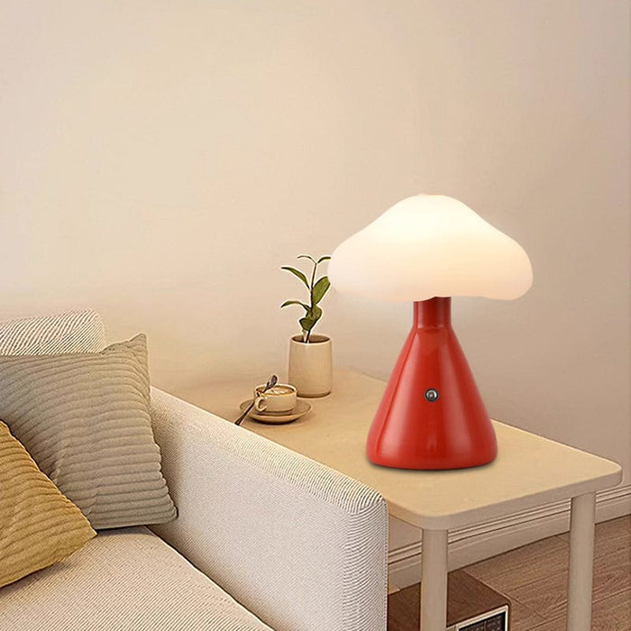 6.3'' Metal Mushroom Table Lamp LED Touch Dimming Bedroom Desk Night Light