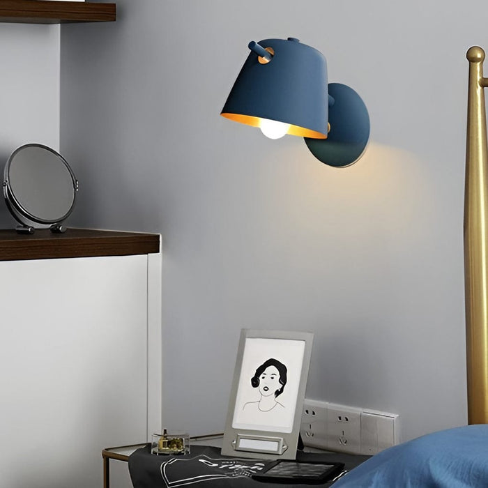 Unique Matte Metal Nordic Plug in Wall Sconce Lighting Wall Light Fixture