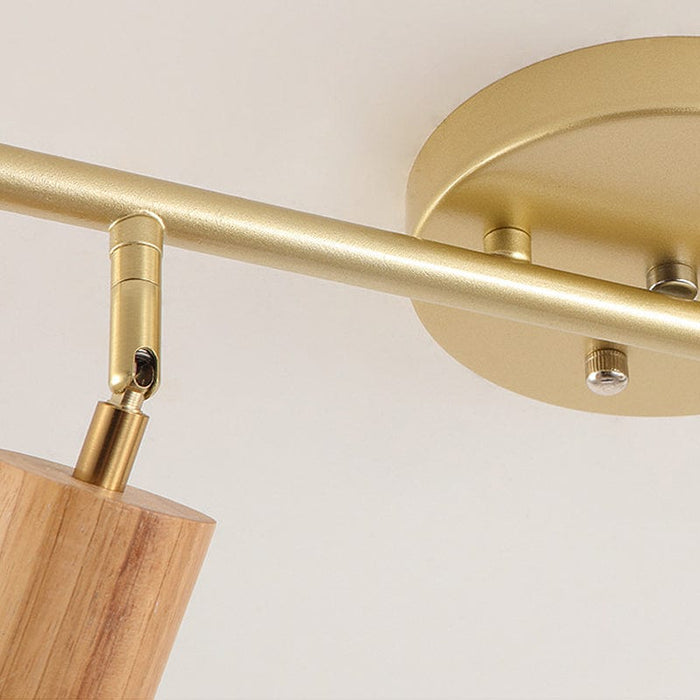 Adjustable 1/4 Lights Three Step Dimming Japanese-Style Ceiling Spotlights