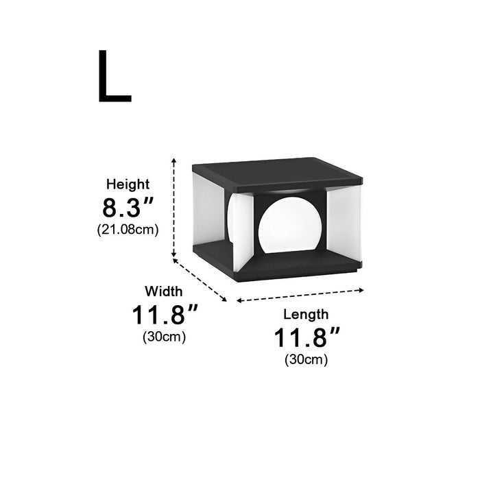 Square Solar Post Cap Light for Decks - Modern LED Fence Post Cap Light, Outdoor Garden Pathway Lighting