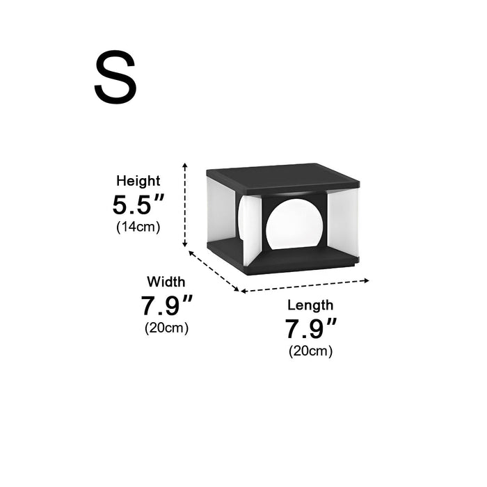 Square Solar Post Cap Light for Decks - Modern LED Fence Post Cap Light, Outdoor Garden Pathway Lighting