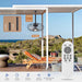 15 in. Black Gazebo Fan with Light, Small Outdoor Ceiling Fan with Light and Remote, Indoor Caged Waterproof Dimmable Outdoor Patio Fans-2-ErisView