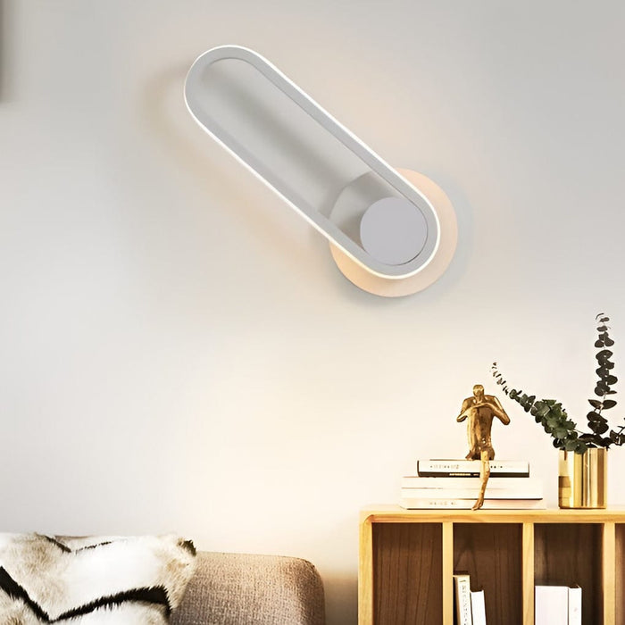 330° Rotatable Rounded Rectangular LED Nordic Wall Lamp Wall Sconce Lighting
