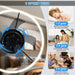15.7 in. Low Profile Flush Mount Ceiling Fan with Remote, Black Bedroom Ceiling Fans with Lights, Bladeless Modern Ceiling Fan, Living Room Fan-14-ErisView