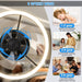 15.7 in. Low Profile Flush Mount Ceiling Fan with Remote, Black Bedroom Ceiling Fans with Lights, Bladeless Modern Ceiling Fan, Living Room Fan-3-ErisView