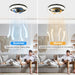 15.7 in. Low Profile Flush Mount Ceiling Fan with Remote, Black Bedroom Ceiling Fans with Lights, Bladeless Modern Ceiling Fan, Living Room Fan-6-ErisView
