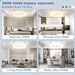 15.7 in. Modern Ceiling Fan Flush Mount, Ceiling Fan on Low Ceiling with Lights and Remote, Dimmable Bladeless LED Fan Light, White Chandelier Fan Light-2-ErisView